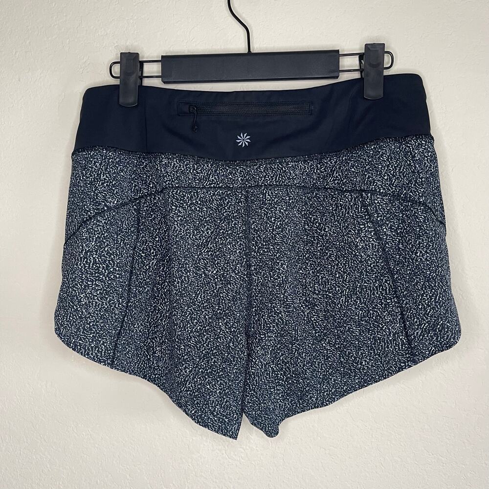 Athleta Run With It 3” Short Black & White - Size S - Picture 5 of 7